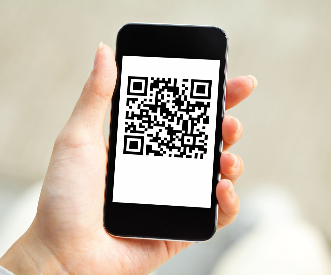 QR code sur smartphone